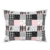 3" small scale - Fearfully and Wonderfully Made (90) - Moose Wholecloth (Pink, Grey, Black)