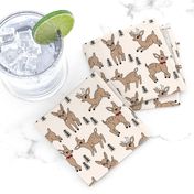 Reindeer christmas deer pattern light 