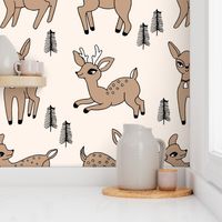 Reindeer christmas deer pattern light 