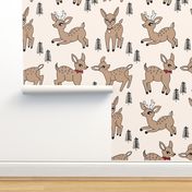 Reindeer christmas deer pattern light 