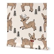 Reindeer christmas deer pattern light 