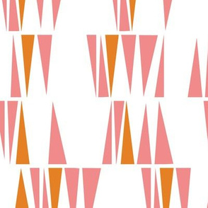 Triangles in pink and yellow