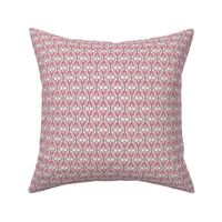   Mid-century Modern Abstract Valentine  Pink red Gray grey Texture Linen  Geometric dots _ Miss Chiff Designs 