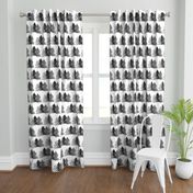 Woodland Rustic Nursery Neutral Black Gray