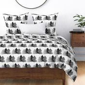 Woodland Rustic Nursery Neutral Black Gray