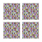 Carnival Flower Triangles - Stone Green