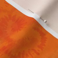 12x12-Inch Half-Drop Repeat of Orange Painterly Tie Dye