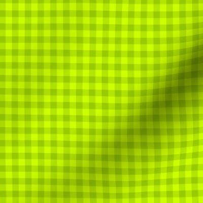 limeade green gingham, 1/4" squares 