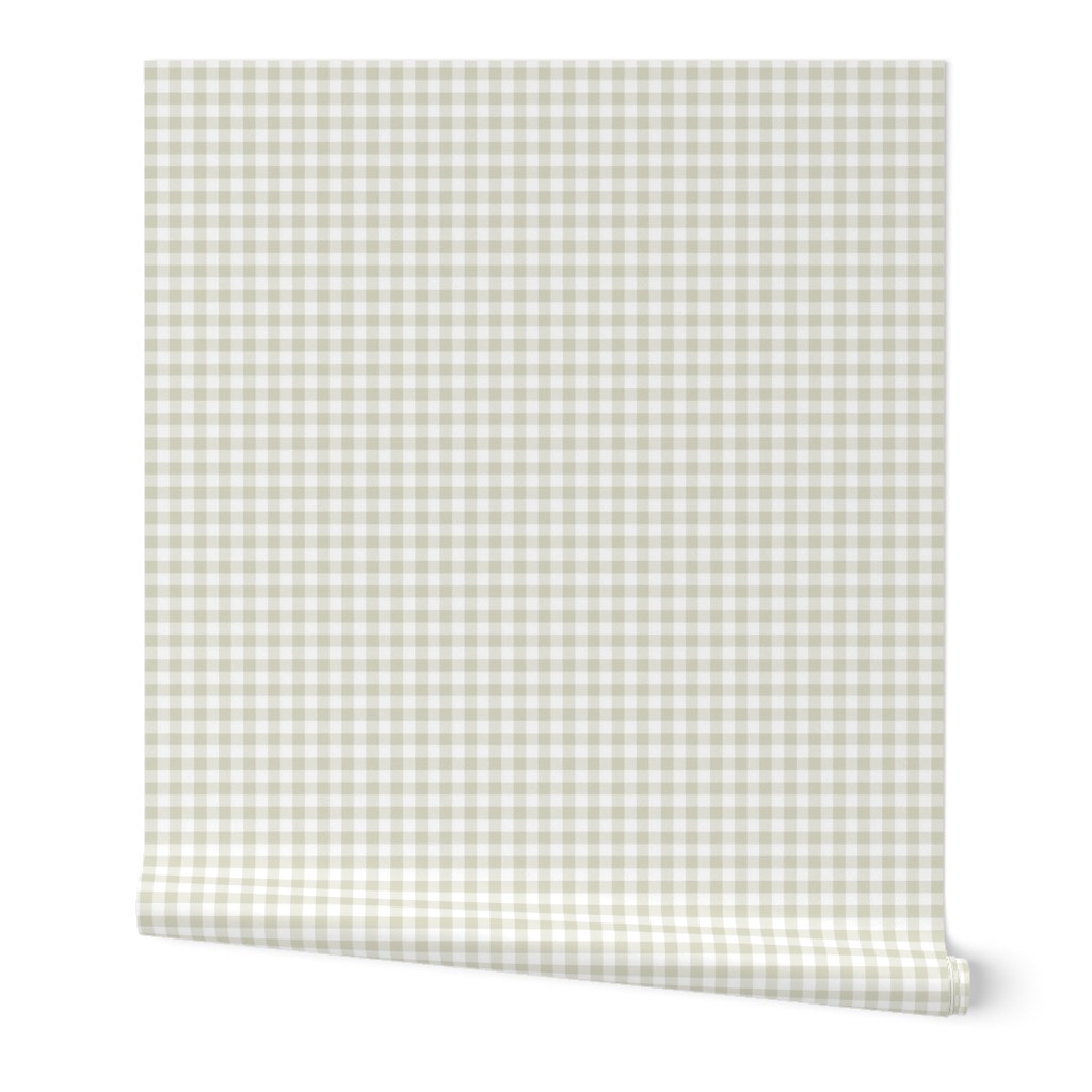 bisque and white gingham, 1/4" squares 