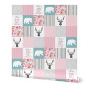 Dream big little girl whole cloth cheater quilt