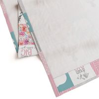 Dream big little girl whole cloth cheater quilt