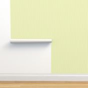 Cosy Kitchens Vertical Stripes  - Narrow Lemon Frosting Ribbons with Snowy White and Silver Mist - Small Scale