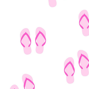 pink flip-flops large