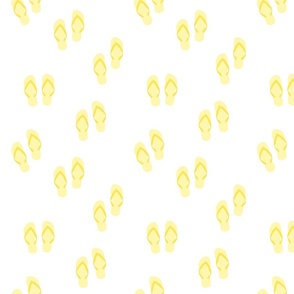 yellow flip flops-small