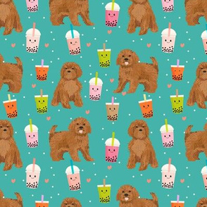 ruby Cavoodle cavapoo dog breed fabric bubble tea