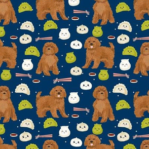 ruby Cavoodle cavapoo dog breed fabric dim sum