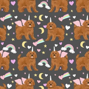 ruby Cavoodle cavapoo dog breed fabric unicorn