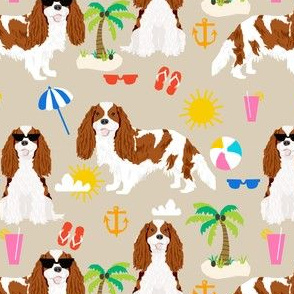 King Charles Spaniel Fabric Fabric, Wallpaper and Home Decor | Spoonflower