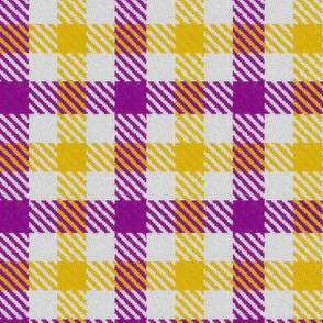 Purple Gold and White Plaid 2