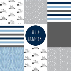 Hello Handsome - Wholecloth Cheater Quilt