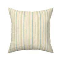 17-8AC Textured Linen Pinstripe Yellow  gold cream green || Mid-century modern  _ Miss Chiff Designs