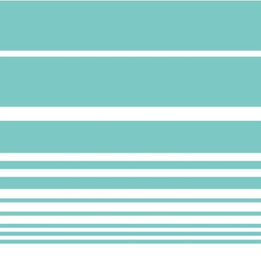 Scandi Pastel Mint Stripes