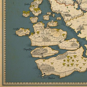 Huge map of fantasy world!
