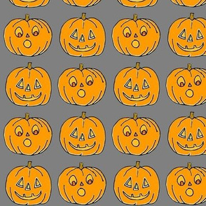 Jack o lanterns on Grey!