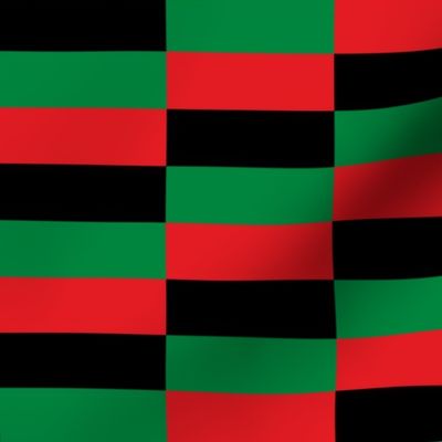 Red, Black, Green Pan African Flag (Small Repeat)