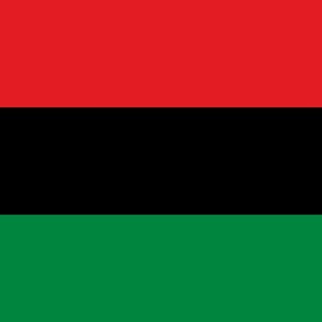 Jumbo Red, Black, Green Horizontal Pan African Flag (Large Scale)