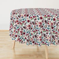 Rose Wine Boho Florals