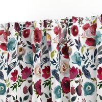 Rose Wine Boho Florals