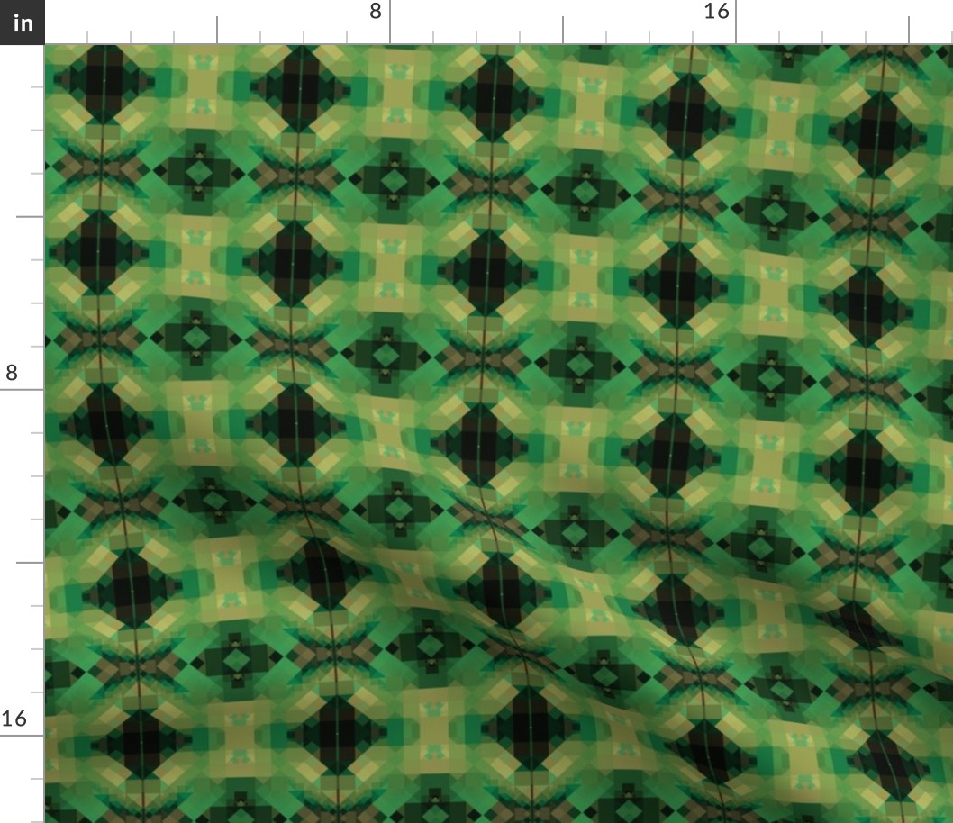 Green and Black Mosaic