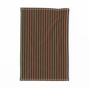 Quarter Inch Red, Black, Green Pan African Flag Vertical Stripes