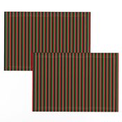 Quarter Inch Red, Black, Green Pan African Flag Vertical Stripes