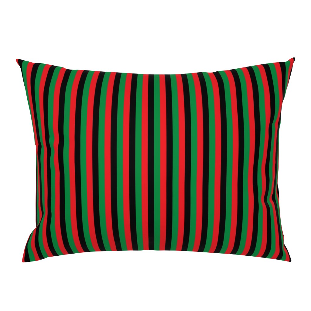 Red, Black, Green Pan African Flag Vertical (Half Inch)