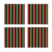 Red, Black, Green Pan African Flag Vertical (Half Inch)