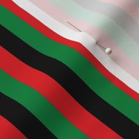 Red, Black, Green Pan African Flag Vertical (Half Inch)