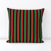 Red, Black, Green Pan African Flag Vertical (Half Inch)