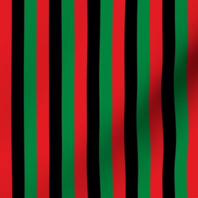 Red, Black, Green Pan African Flag Vertical (Half Inch)