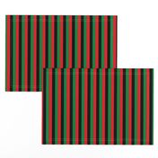 Red, Black, Green Pan African Flag Vertical (Half Inch)