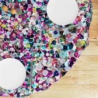 Oversize Rainbow Sequins Photographic Pattern Seamless