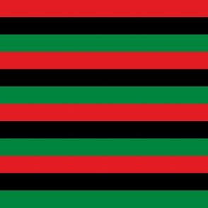 Red, Black, Green Pan African Flag Horizontal (Half Inch)
