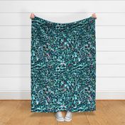 Jumbo Blue and Aqua Sequins Pattern Seamless