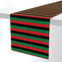 Red, Black, Green Pan African Flag Horizontal (One Inch)