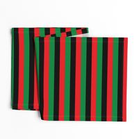 Red, Black, Green Pan African Flag Horizontal (One Inch)