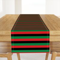 Red, Black, Green Pan African Flag Horizontal (One Inch)