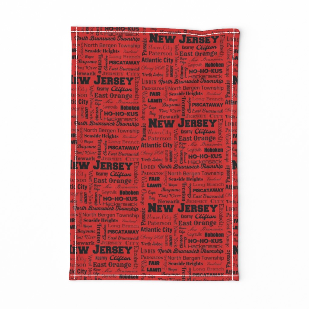 New Jersey cities, red