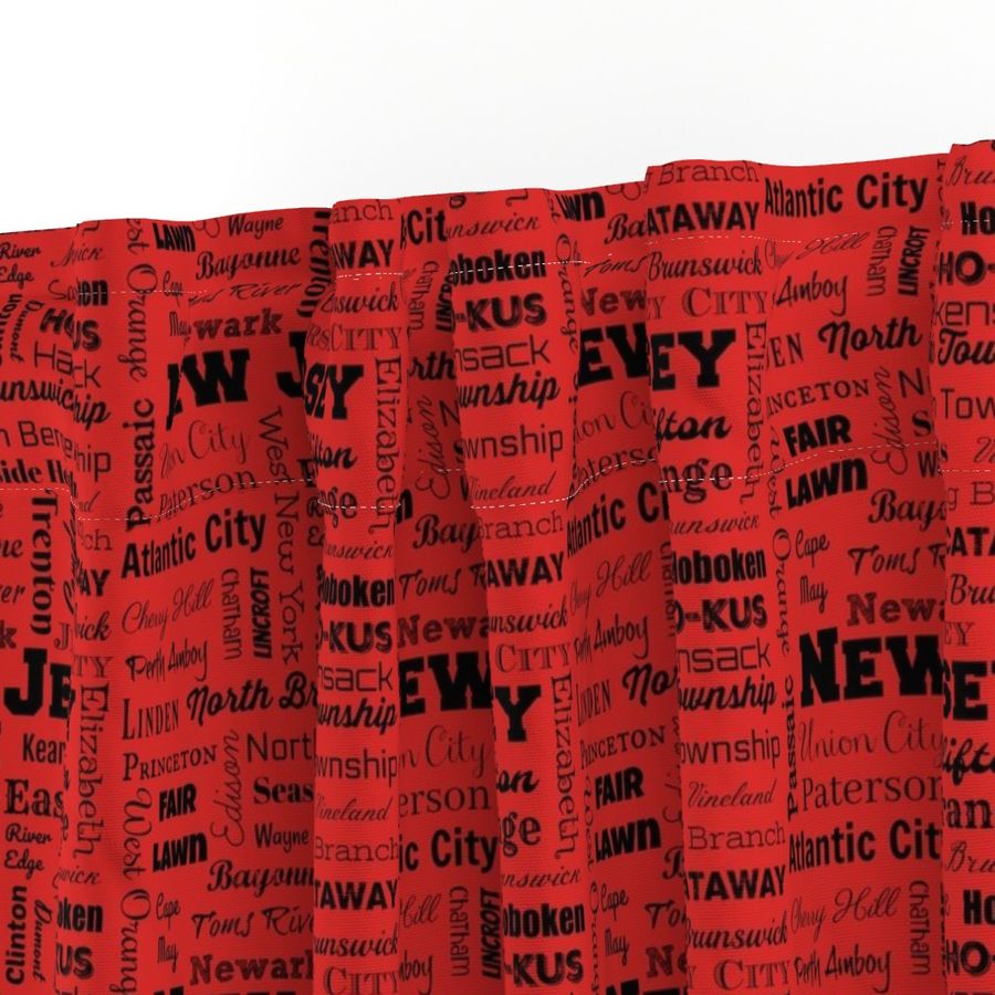 New Jersey cities, red