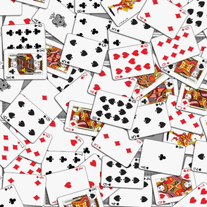 Playing cards Pattern 2.9 x 3.9 - Black Backs